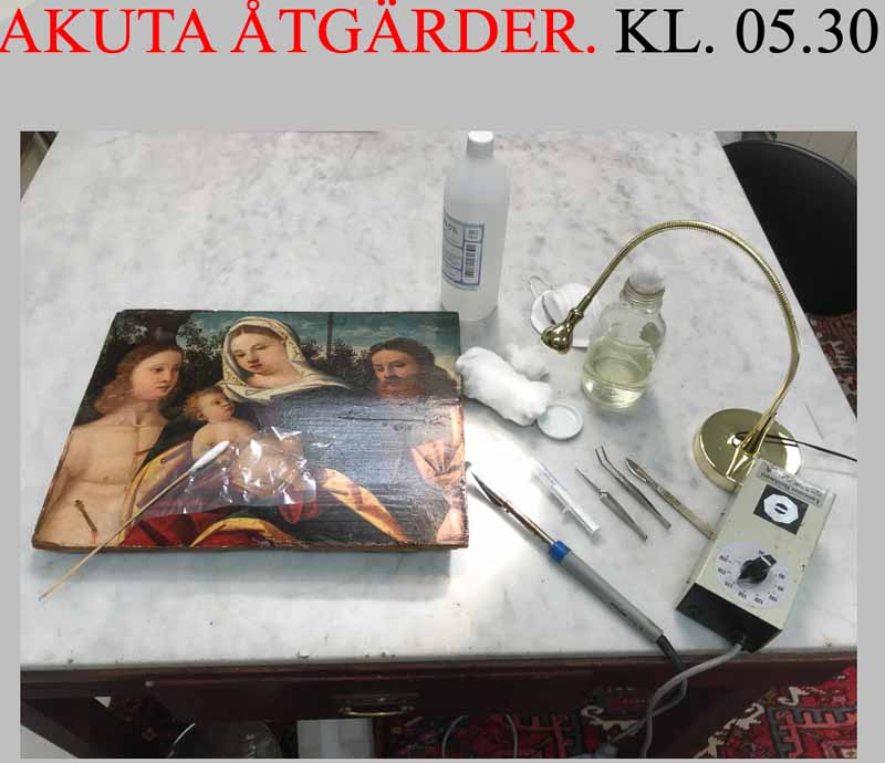 akuta åtgärder för konstverk